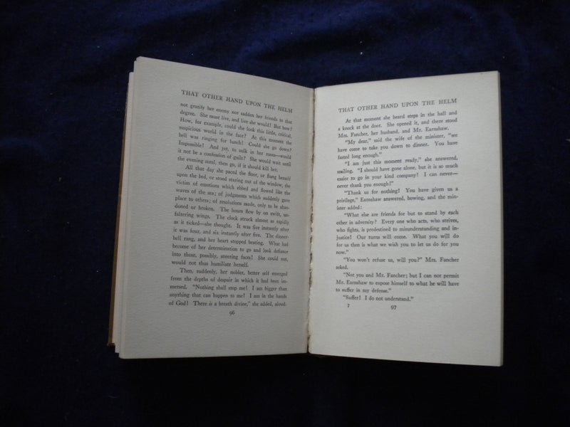 1910 THAT OTHER HAND UPON THE HELM HARDCOVER BOOK BY CHARLES GOSS - KD 8121