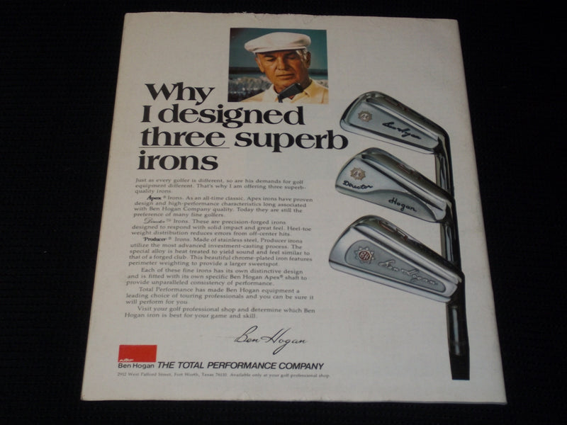 1975 OCTOBER 31 GOLF WORLD MAGAZINE - DICK WALL FRONT COVER - E 6750