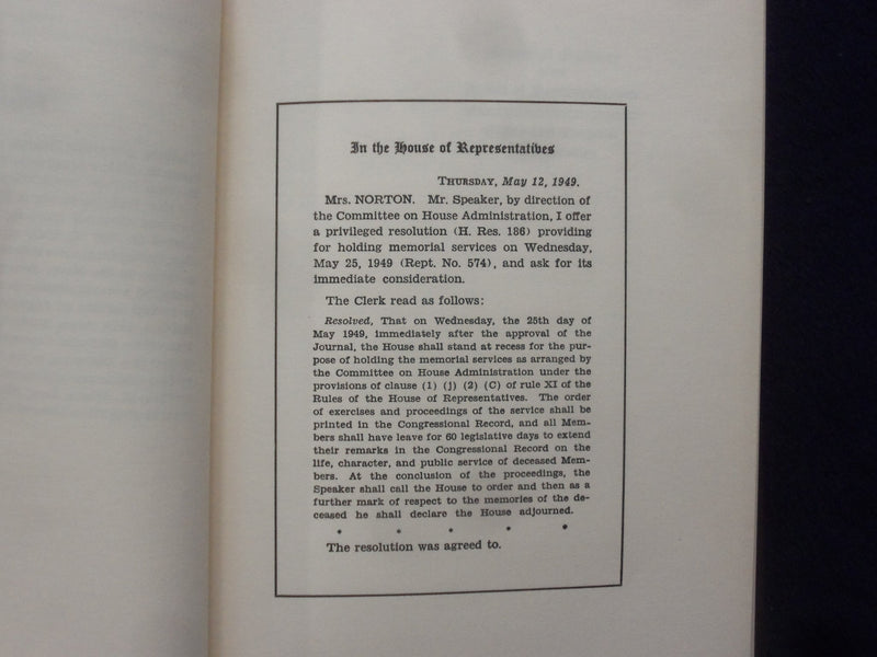 1950 ANDREW LAWRENCE MEMORIAL ADDRES HARDCOVER BOOK - K 206
