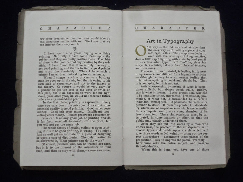 1909 AUGUST-SEPTEMBER CHARACTER ART-IN-INK SOFTCOVER BOOK - J 9649