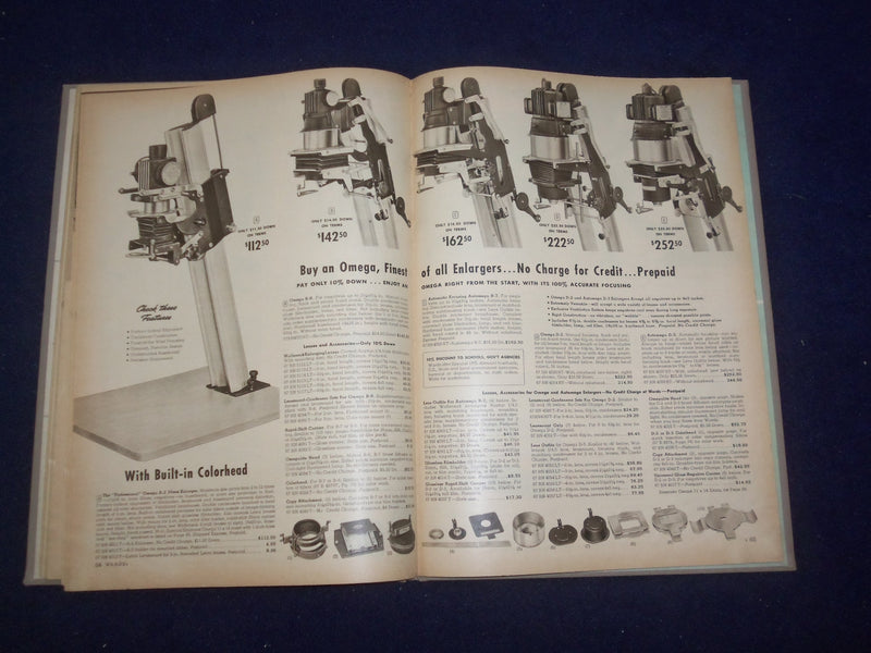 1957 MONTGOMERY WARD CAMERA SHOP CATALOG - HARDCOVER - R 96V