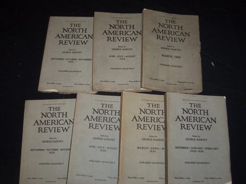1925 NORTH AMERICAN REVIEW LOT OF 7 ISSUES - GREAT STORIES/ARTICLES - WR 1018