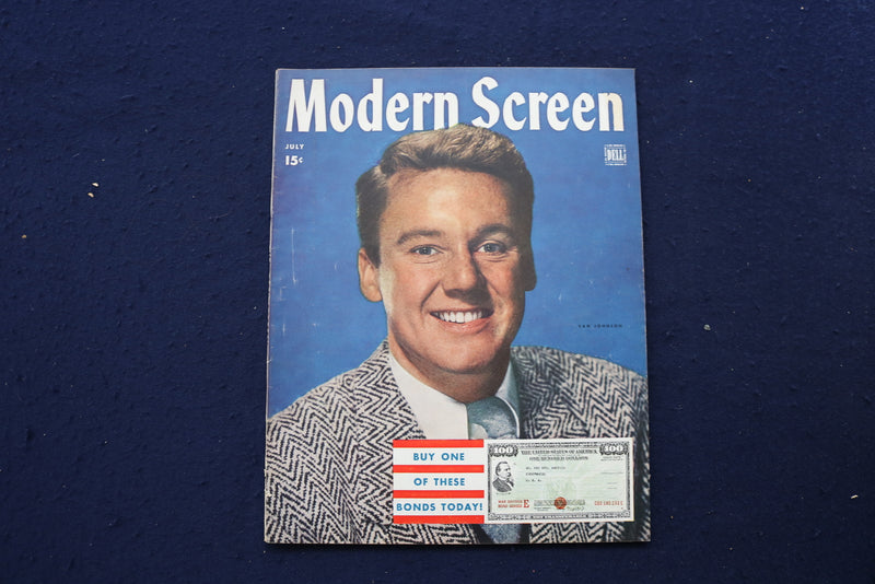 1944 JULY MODERN SCREEN MAGAZINE - VAN JOHNSON COVER - E 17263