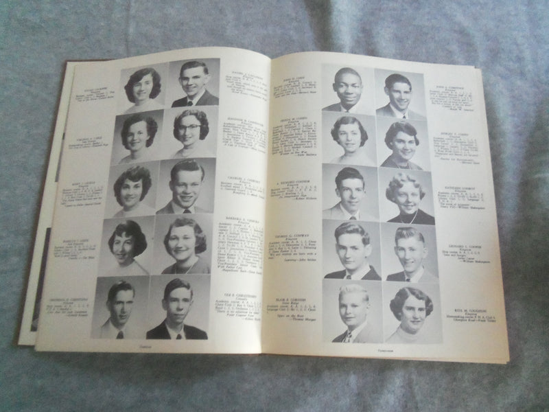 1954 MAROON KINGSTON HIGH SCHOOL YEARBOOK - KINSTON, NEW YORK - YB 2923