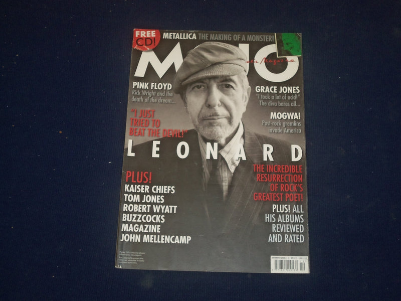 2008 DECEMBER MOJO MAGAZINE - ENGLAND - LEONARD COHEN - B 740