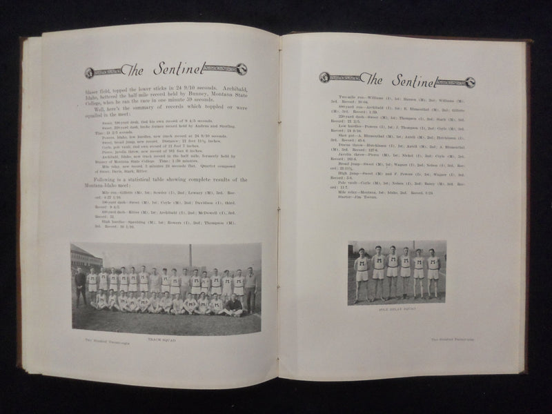 1925 SENTINAL UNIVERSITY OF MONTANA YEARBOOK - MISSOULA, MONTANA - YB 3293