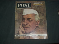 1963 JAN 19 THE SATURDAY EVENING POST MAGAZINE -NEHRU-NORMAN ROCKWELL - SP 2482I