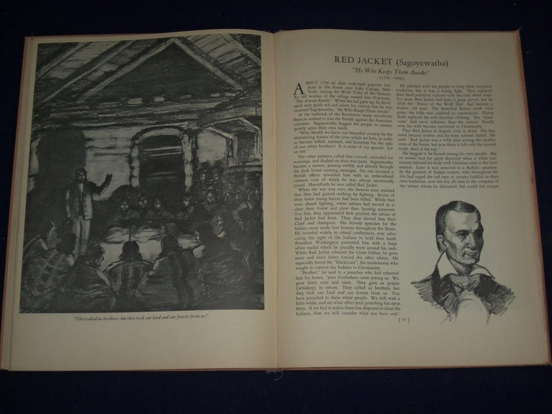 1936 WIGWAM & WARPATH BOOK BY ISABEL JUERGENS - NICE ILLUSTRATIONS - KD 2397