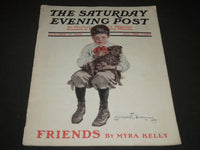 1908 OCTOBER 17 THE SATURDAY EVENING POST MAGAZINE - ILLUSTRATED COVER - SP 850