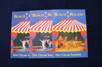 1980'S-1990'S BUSCH ROLAND CIRCUS PROGRAMS - GERMAN - LOT OF 12 - O 3515