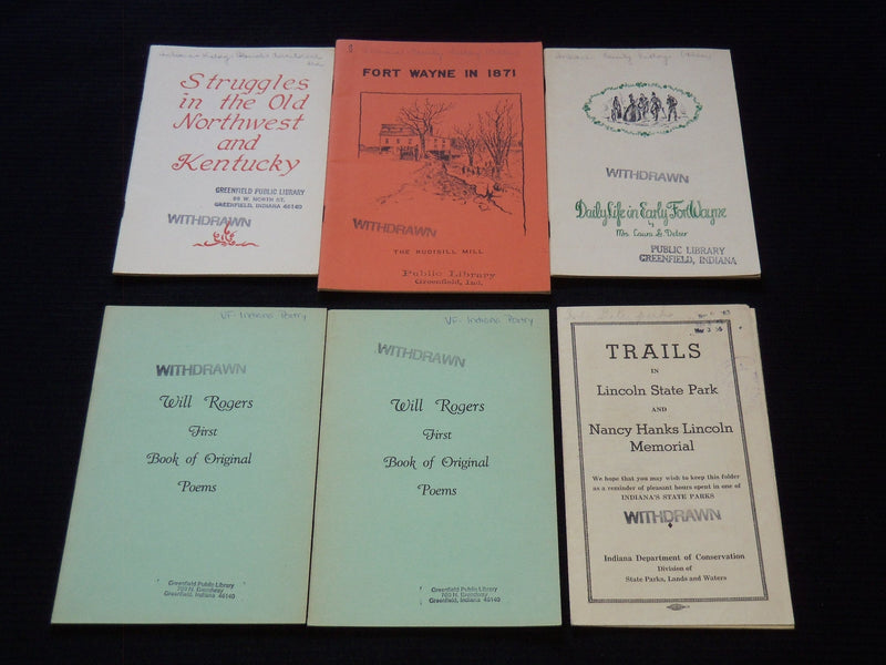 1950'S-1990'S FT. WAYNE WABASH - GREENFIELD PUBLICATIONS LOT OF 22 - O 3027D