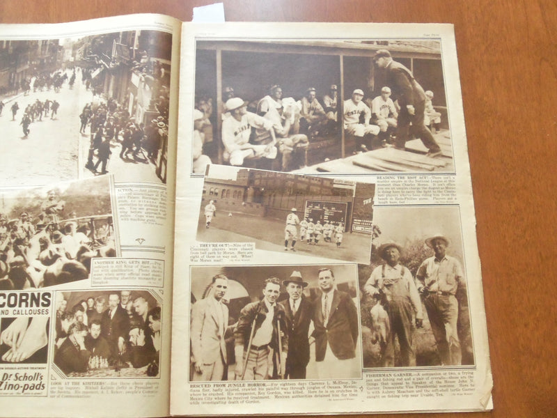 1932 JULY 31 NEW YORK SUNDAY NEWS ROTOGRAVURE SECTION - GARBO- BASEBALL- NP 5013
