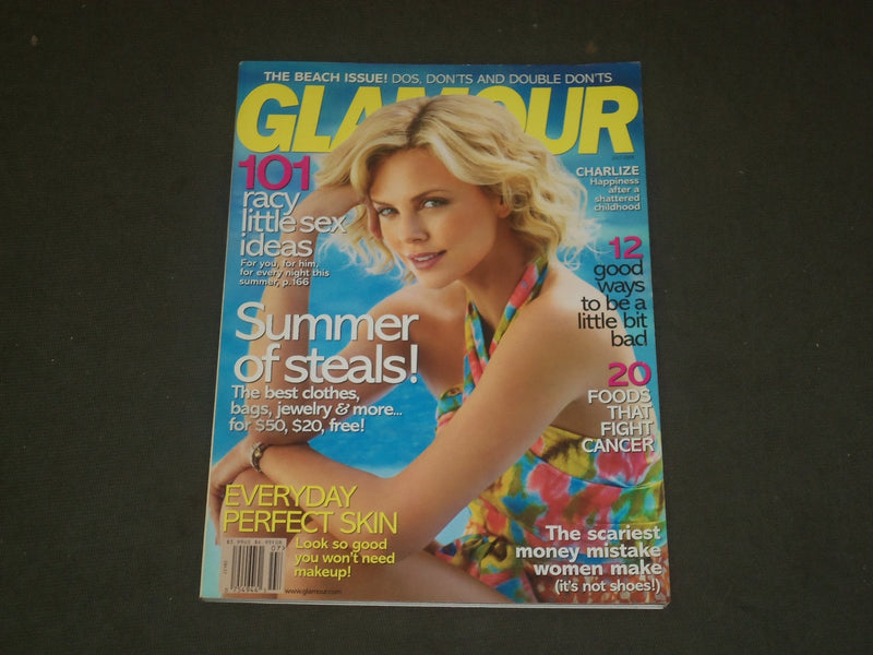 2008 JULY GLAMOUR MAGAZINE - CHARLIZE THERON COVER - B 3005