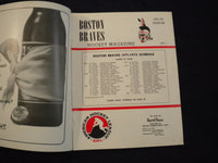1971 OCTOBER 8 BOSTON BRAVES VS. CLEVELAND BARONS AHL HOCKEY PROGRAM - SP 3624G