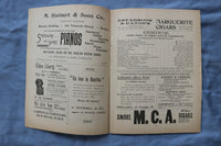 1896 CASTLE SQUARE THEATRE PROGRAM MAGAZINE - LOT OF 13 - BOSTON - K 2729