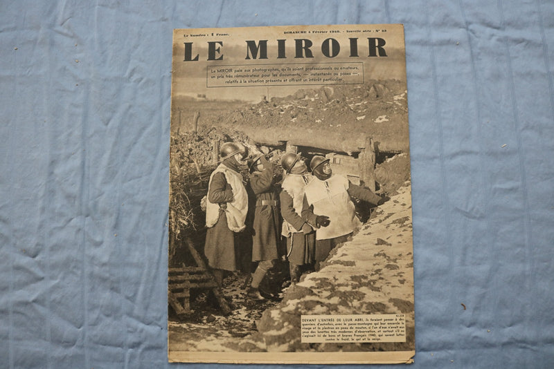 1940 LE MIROIR MAGAZINE - FRENCH - LOT OF 4 - O 3855