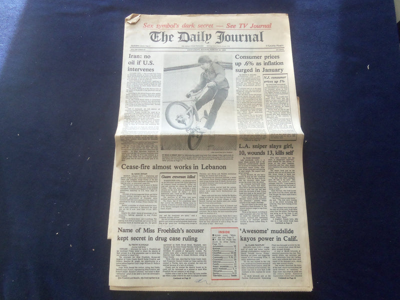 1984 FEB 25 THE DAILY JOURNAL NEWSPAPER -IRAN: NO OIL IF U.S. INTERVENES-NP 6141