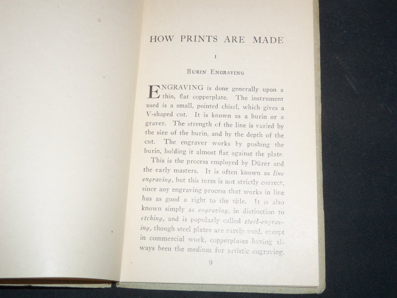 1921 HOW PRINTS ARE MADE BOOK BY ATHERTON CURTS LOT OF 2 - SOFTCOVER - J 9213