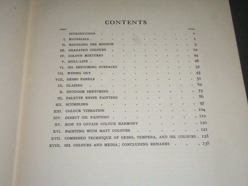 1950'S THE TECHNIQUE OF OIL PAINTING BY LEONARD RICHMOND BOOK - I 1000