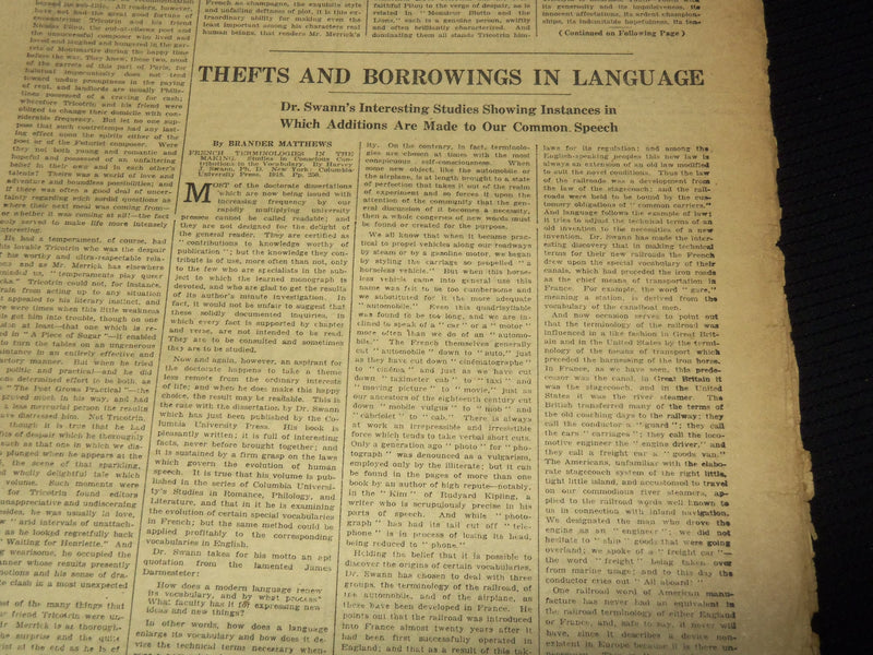 1919 NEW YORK TIMES NEWSPAPER BOOK REVIEW SECTIONS LOT OF 15 ISSUES - O 3221F