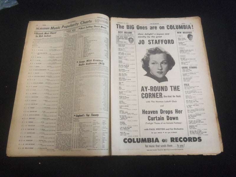 1952 FEBRUARY 16 THE BILLBOARD NEWSPAPER - ARTICLES, PHOTOS & ADS - NP 5722