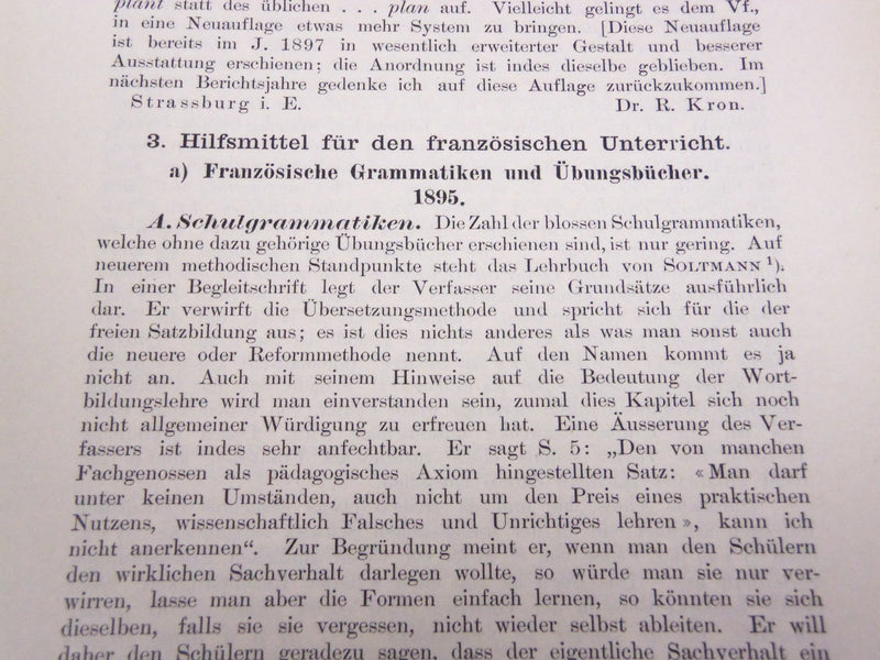 1897-1898 KRITISCHER JAHRESBERICHT BY KARL VOLLMOLLER BOOK LOT OF 6 - O 134