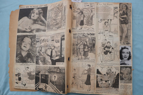 1939 HOLLYWOOD AND CARTOON SCRAPBOOK - E 26492