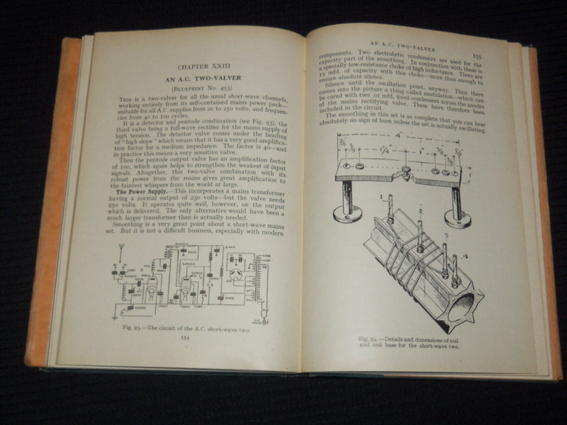 1942-1944 NEWNES SHORT-WAVE MANUALS BY F. J. CAMM - BOOK LOT OF 2 - KD 4065F