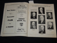 1951 YORK INTER STATE FAIR 100TH ANNIVERSARY OFFICIAL PROGRAM - J 8689