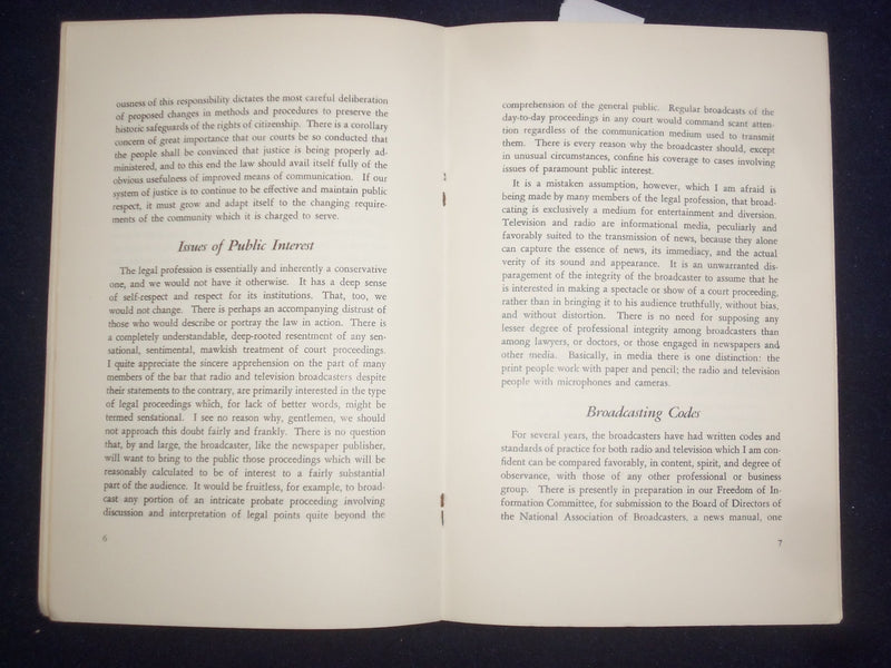 1958 A STATEMENT BY ROBERT D. SWEZEY BEFORE THE AMERICAN BAR ASSOCIATION -J 9485