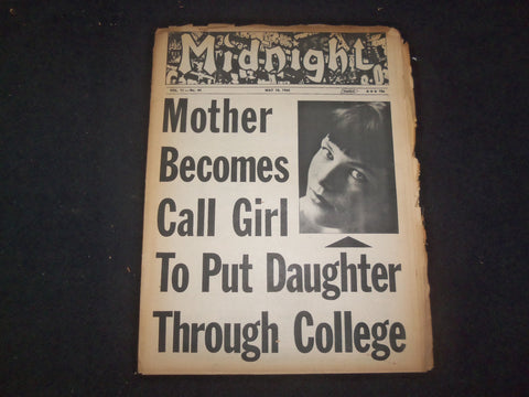 1965 MAY 10 MIDNIGHT NEWSPAPER - MOTHER BECOMES CALL GIRL FOR DAUGHTER - NP 7342