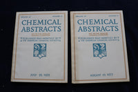 1953 CHEMICAL ABSTRACTS SEMI-MONTHLY MAGAZINE-LOT OF 21 -VOL. 47 #S 2-22 -O 3377