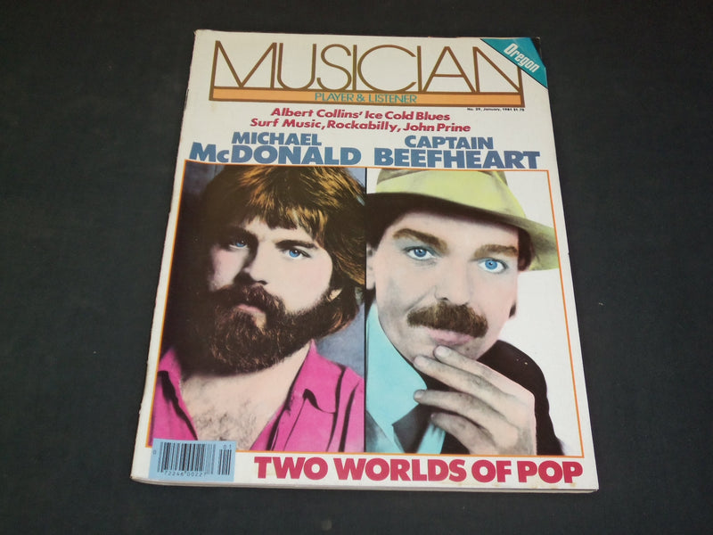1981 JANUARY MUSICIAN MAGAZINE - MICHAEL MCDONALD AND CAPTAIN BEEFHART - SP 7948