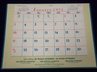 1969-1974 SEAMEN'S BANK FOR SAVINGS CALENDAR LOT OF 3 - FRANK SMITH - J 1936