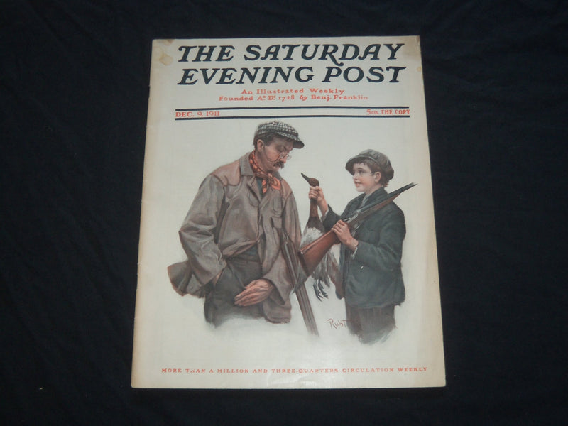1911 DECEMBER 9 THE SATURDAY EVENING POST MAGAZINE - ILLUSTRATED COVER - SP 623