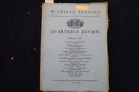 1935-1937 MICHIGAN ALUMNUS QUARTERLY REVIEW MAGAZINE - LOT OF 4 - O 3430