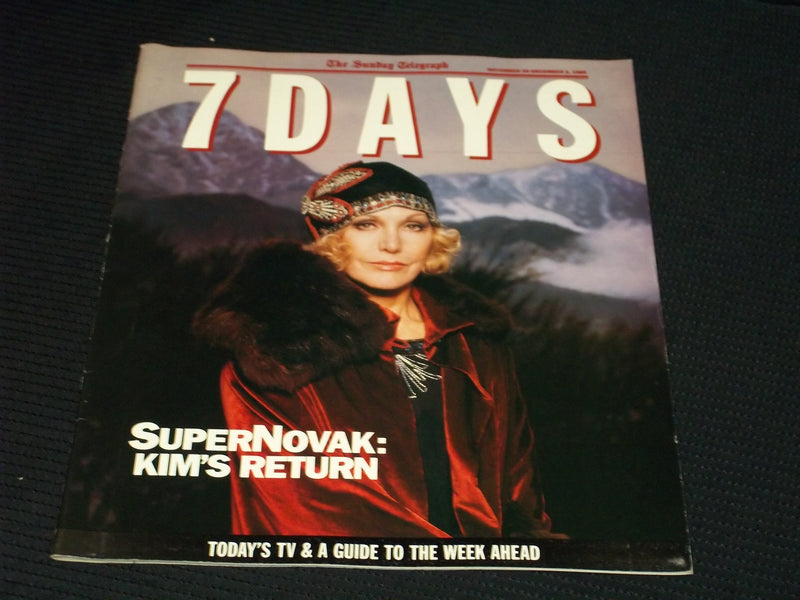 1989 NOVEMBER 26 THE SUNDAY TELEGRAPH 7 DAYS MAGAZINE - KIM NOVAK - E 12236
