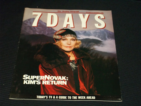 1989 NOVEMBER 26 THE SUNDAY TELEGRAPH 7 DAYS MAGAZINE - KIM NOVAK - E 12236
