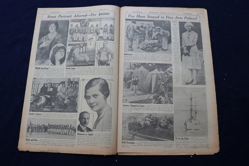 1927 JULY 12 SAN FRANCISCO BULLETIN NEWSPAPER - CITY WELCOMES FLIERS - NP 8894