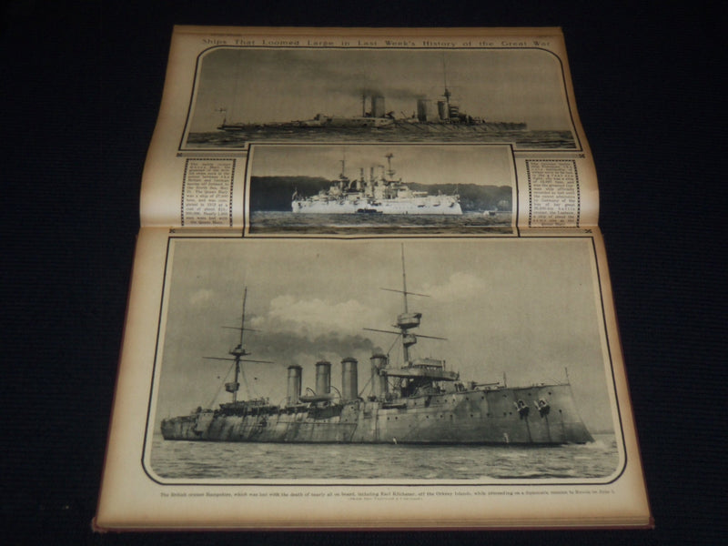 1916 PHOTOGRAPHIC HISTORY OF GREAT EUROPEAN WAR IN GRAVURE VOLUME - KD 4675A