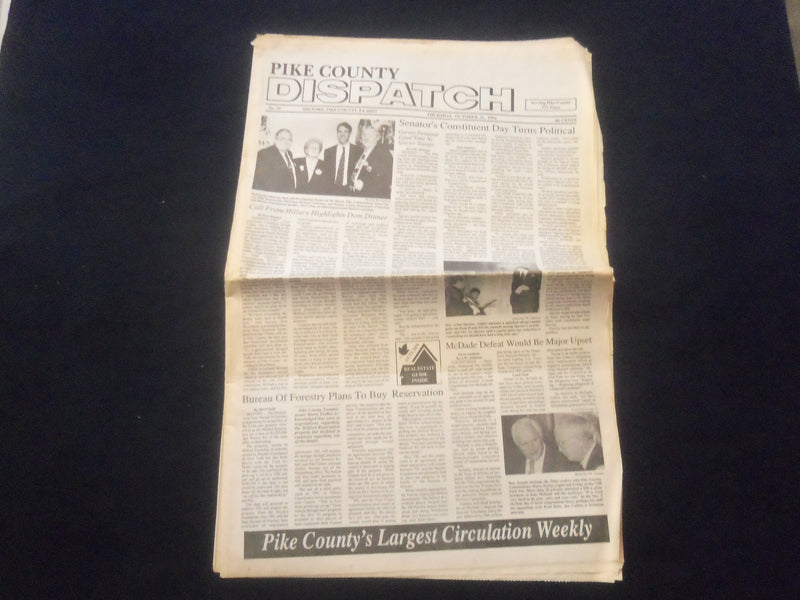 1996 OCT 31 PIKE COUNTY DISPATCH NEWSPAPER -CONSTITUENT DAY-MILFORD, PA- NP 6101