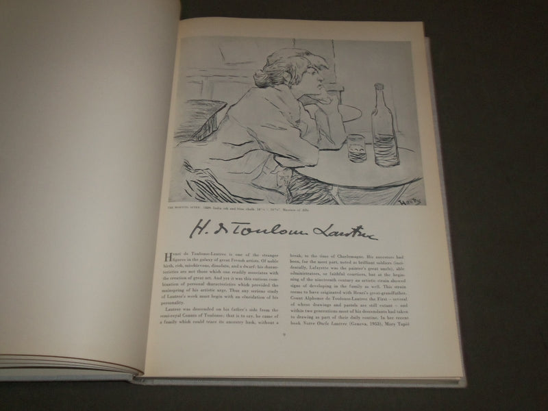 1956 HENRI DE TOULOUSE LAUTREC BY DOUGLAS COOPER BOOK - FIRST EDITION - I 1308