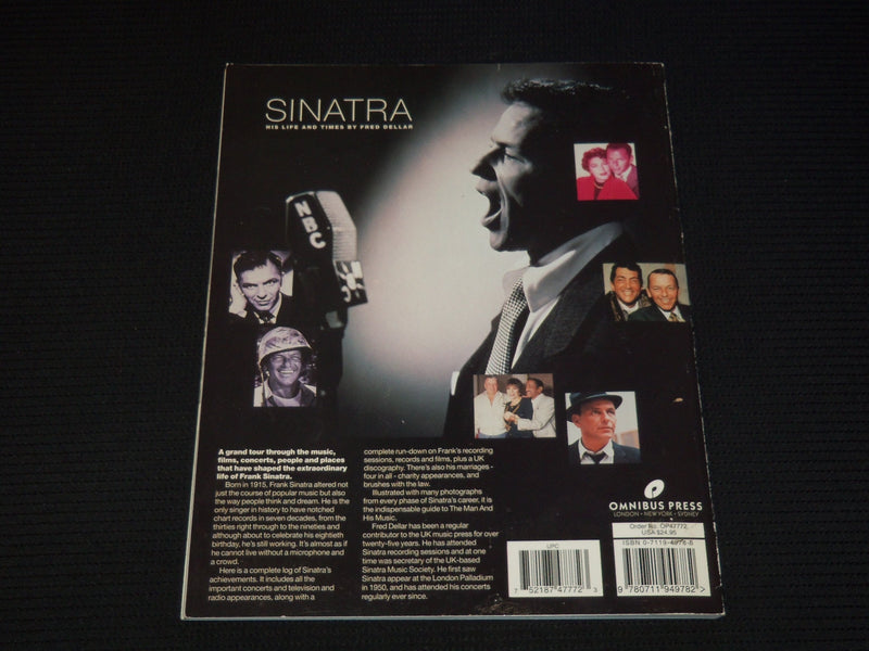 1995 FRANK SINATRA'S HIS LIFE AND TIMES BOOK BY FRED DELLAR - PHOTOS - J 9282