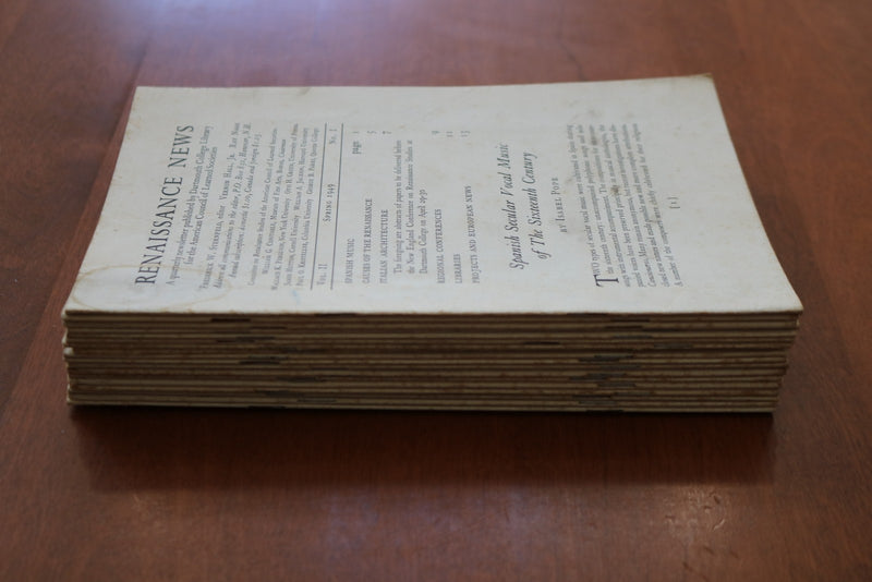 1949-1953 RENAISSANCE NEWS MAGAZINE - DARTMOUTH COLLEGE - LOT OF 18 - O 3914