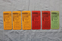 1924 SQUARE DEAL RED BRAND FENCE MEMO BOOK - KEYSTONE STEEL - LOT OF 6 - K 2960