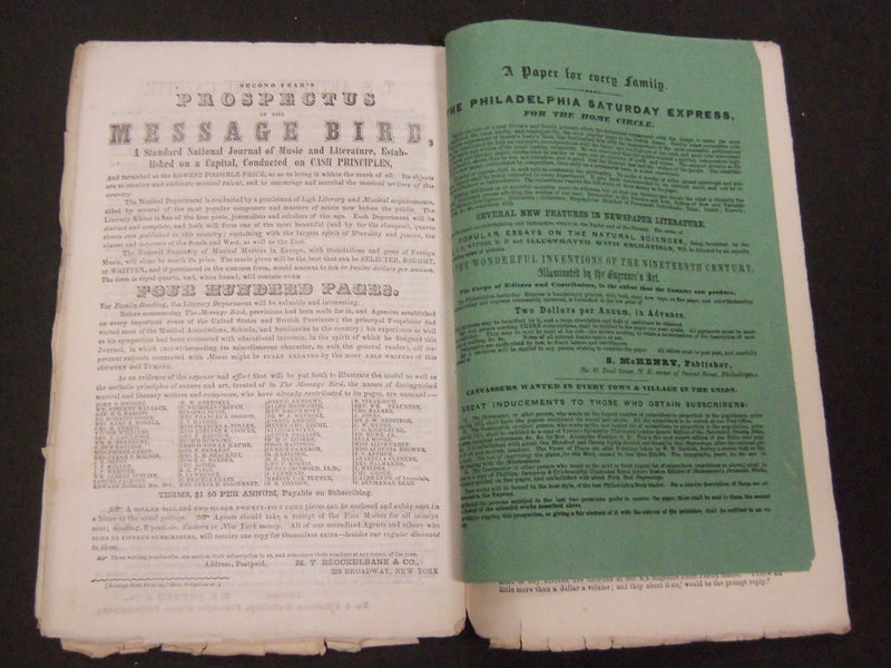 1851 MERRY'S MUSEUM AND PARLEY'S PLAYMATE MAGAZINE LOT OF 11 ISSUES - WR 892