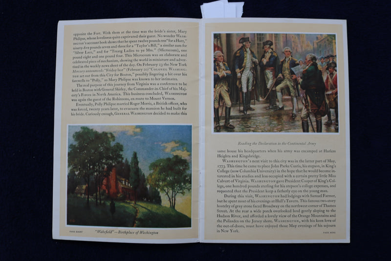 1932 GEORGE WASHINGTON BICENTENNIAL BOOOK - SOFTCOVER - NYC - K 773