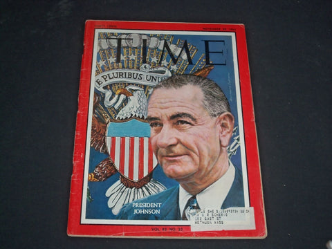 1963 NOVEMBER 29 TIME MAGAZINE - PRESIDENT LYNDON B. JOHNSON - T 1957
