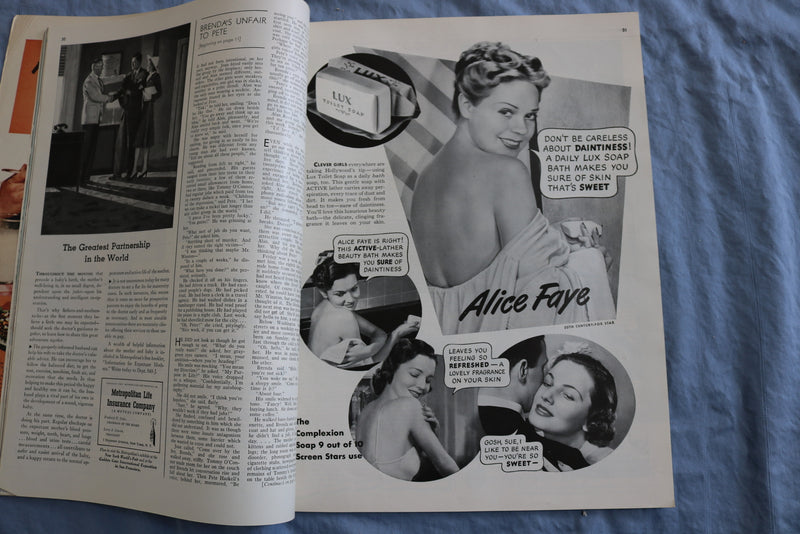 1940 AUGUST MCCALL'S MAGAZINE - PENNY SERENADE BY MARTHA CHEAVENS - SP 4786A