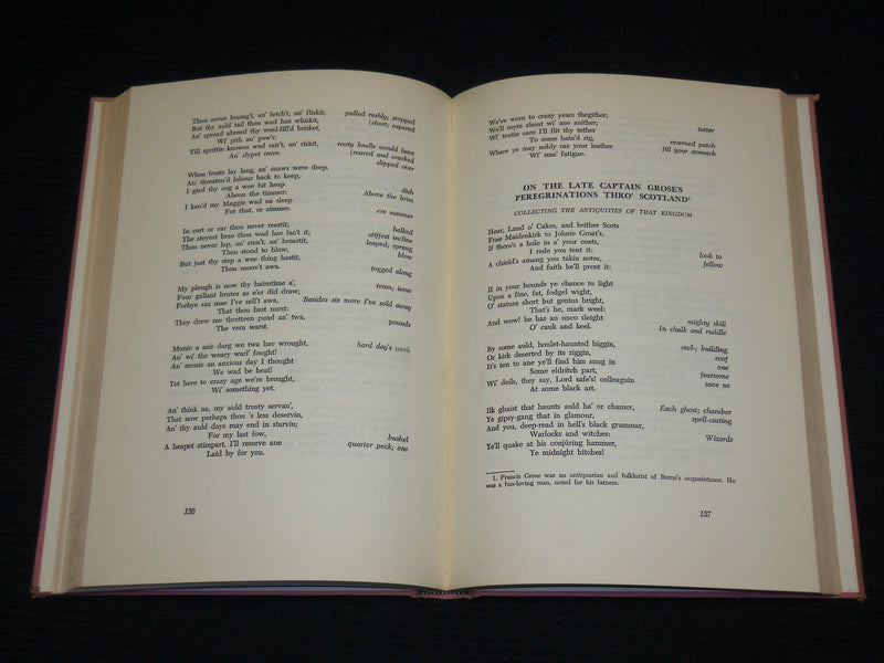 1959 SONGS AND POEM OF ROBERT BURNS HARDCOVER BOOK - KD 7448